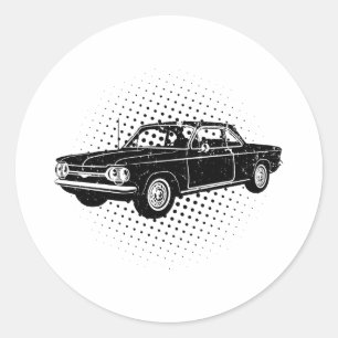 Sticker Rond Chevrolet Corvair 1964