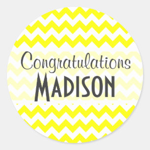 Sticker Rond Chevron Electric