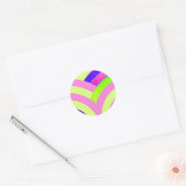 Sticker Rond chevrons chic et design (Enveloppe)