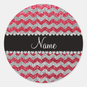 Sticker Rond Chevrons nommés faits sur commande de parties