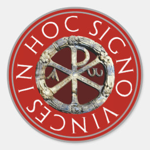 Sticker Rond Chi-Rho