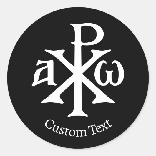 Sticker Rond Chi Rho Christogram (Devant)