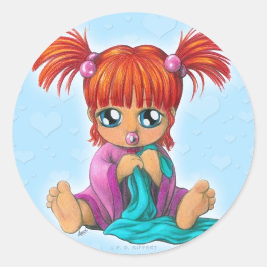 Sticker Rond Chibi Baby (Devant)