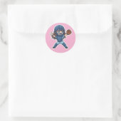 Sticker Rond Chibi Baseball 2026 Edition - Catcher Throw-down (Sac)
