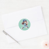 Sticker Rond Chibi Baseball 2026 Edition - Pitcher Release (Enveloppe)