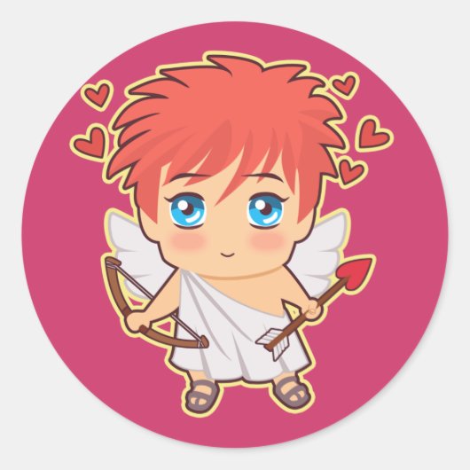 Sticker Rond Chibi Cupid (Devant)
