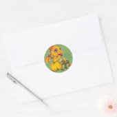 Sticker Rond Chibi Dragon (Enveloppe)