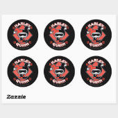 Sticker Rond Chibi Harley Quinn Splits (Feuille)