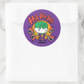 Sticker Rond Chibi Joker Avec Dents De Jouet (Sac)