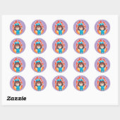 Sticker Rond Chibi Nurse Original 3.0 - En colère (Feuille)