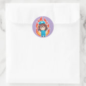 Sticker Rond Chibi Nurse Original 3.0 - En colère (Sac)