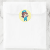 Sticker Rond Chibi Nurse Original 3.0 - Ok (Sac)