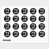 Sticker Rond Chibi Panda Pour Le Panda De Petite Ours (Feuille)