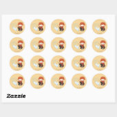 Sticker Rond Chibi Ron Weasley Patronus (Feuille)