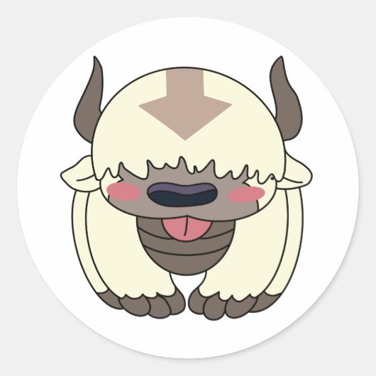 STICKER ROND CHIBY APPA (Devant)