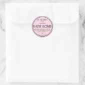 Sticker Rond Chic Bold Moderne Holographique Spa de bain Étique (Sac)