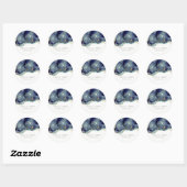Sticker Rond Chic Fluid Abstrait Enk Gold Parties scintillant M (Feuille)