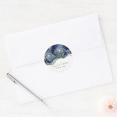 Sticker Rond Chic Fluid Abstrait Enk Gold Parties scintillant M (Enveloppe)