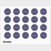 Sticker Rond Chic Script Future M. Mme Mariage Adresse de retou (Feuille)