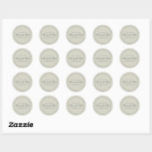 Sticker Rond Chic Script Future Mr Mrs Adresse de Retour de Mar (Feuille)
