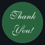Sticker Rond CHIC STICKER_"Merci !" BLANC SUR VERT SOMBRE<br><div class="desc">"Merci !" BLANC SUR VERT SOMBRE, ROND ou CARRÉ</div>