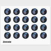 Sticker Rond Chica al vacío (Feuille)