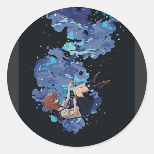 Sticker Rond Chica al vacío (Devant)