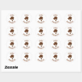 Sticker Rond Chica chocolate The Chocolate Girl (Feuille)