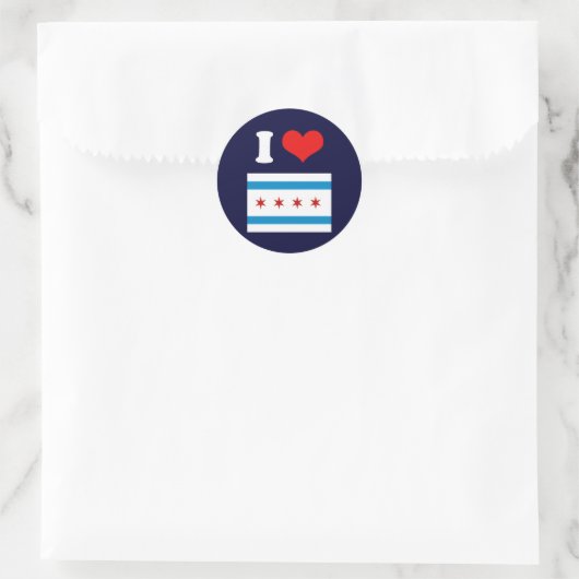 STICKER ROND CHICAGO (Sac)