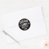Sticker Rond Chicago (Enveloppe)