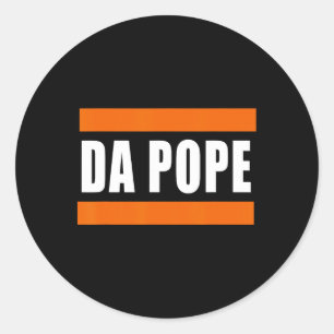 Sticker Rond Chicago Da Pope Humour drôle
