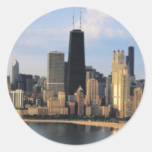 Sticker Rond Chicago de Lake Shore Drive