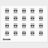 Sticker Rond Chicago Final Boss Cool Emoji (Feuille)