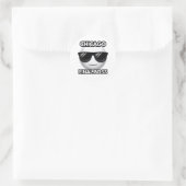 Sticker Rond Chicago Final Boss Cool Emoji (Sac)