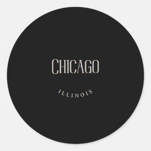 Sticker Rond Chicago IL