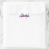 STICKER ROND CHICAGO-RED (Sac)