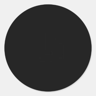 Sticker Rond Chicago Skyline Chicago Illinois