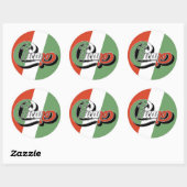 Sticker Rond Chicano (Feuille)