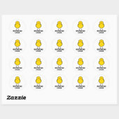 Sticker Rond Chick (Feuille)