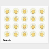 Sticker Rond Chick 2 Meh de Pâques (Feuille)