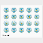 Sticker Rond Chick Bowling #3 (Feuille)