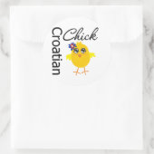 Sticker Rond Chick croate (Sac)