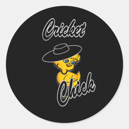 Sticker Rond Chick de cricket #4 (Devant)