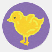Sticker Rond Chick de Pâques (Devant)