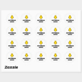 Sticker Rond Chick estonien (Feuille)