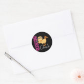 Sticker Rond Chick Kickboxing (Enveloppe)