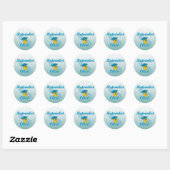 Sticker Rond Chick matérialiste #3 (Feuille)