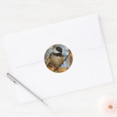 Sticker Rond Chickadee Songbird, Joli Espérant (Enveloppe)