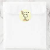 Sticker Rond Chicken dit Cluck Tshirts et cadeaux (Sac)