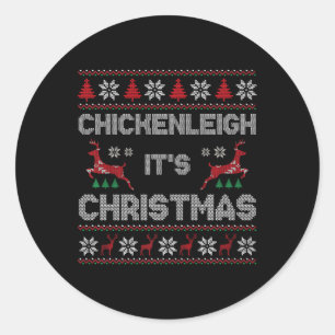 Sticker Rond Chickenleigh C'est Noël Fantastique Noël Noël Noël